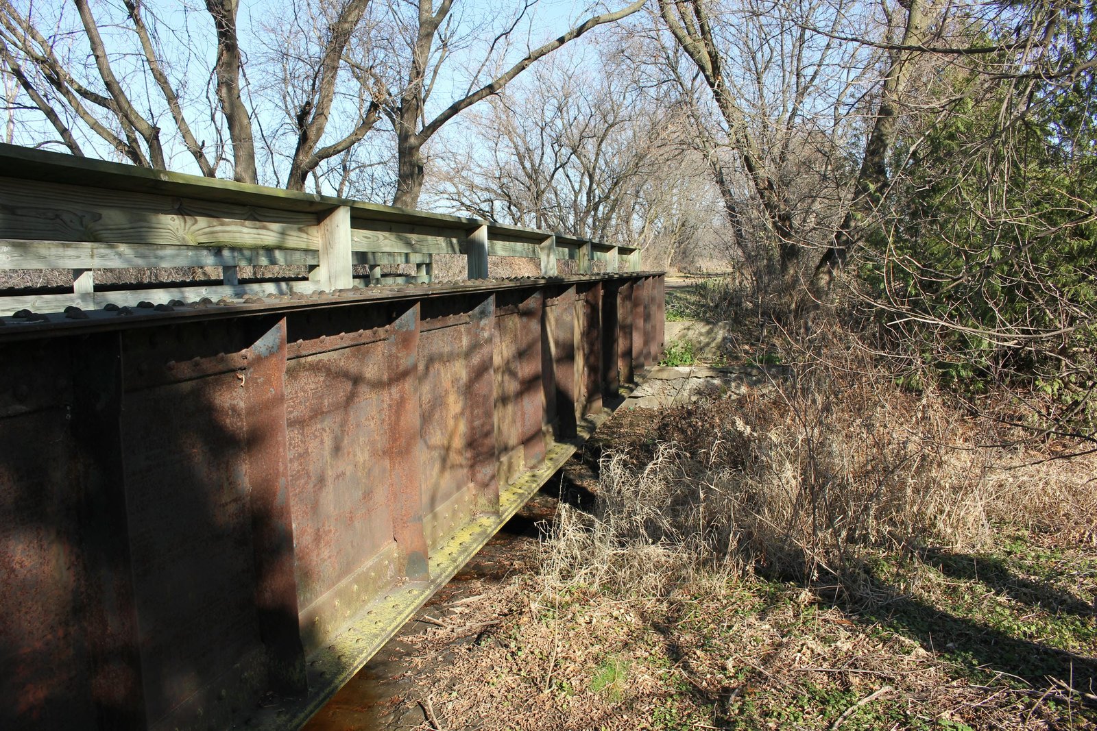 Looking east